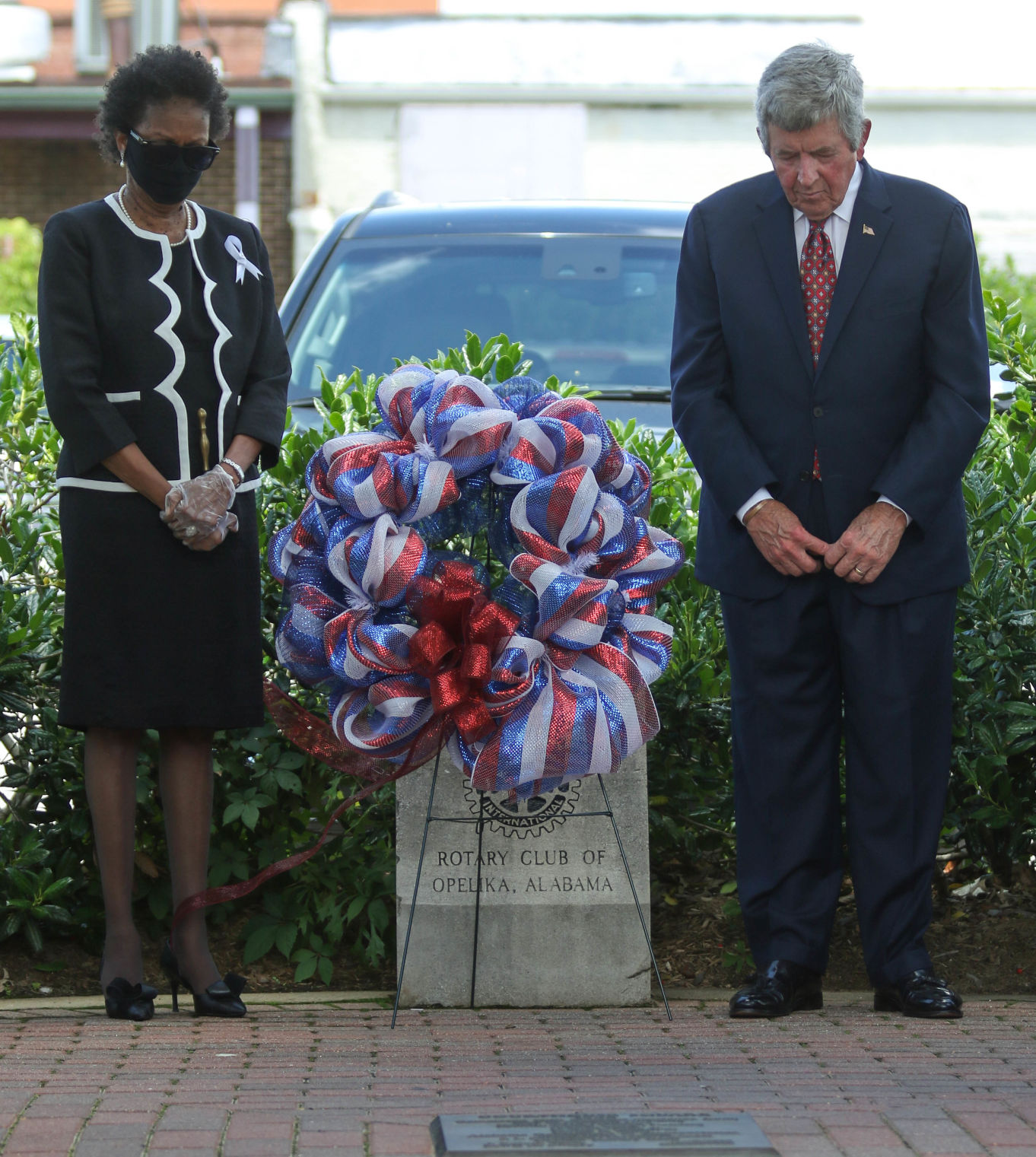 Opelika wreath laying ceremony honoring George Floyd